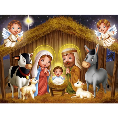 Nativity - Full Round Drill Diamond Painting 40*30CM