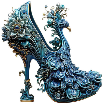 Blue High Heels - Full Round Drill Diamond Painting 30*30CM