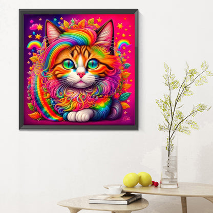 Colorful Cats - Full Round Drill Diamond Painting 30*30CM
