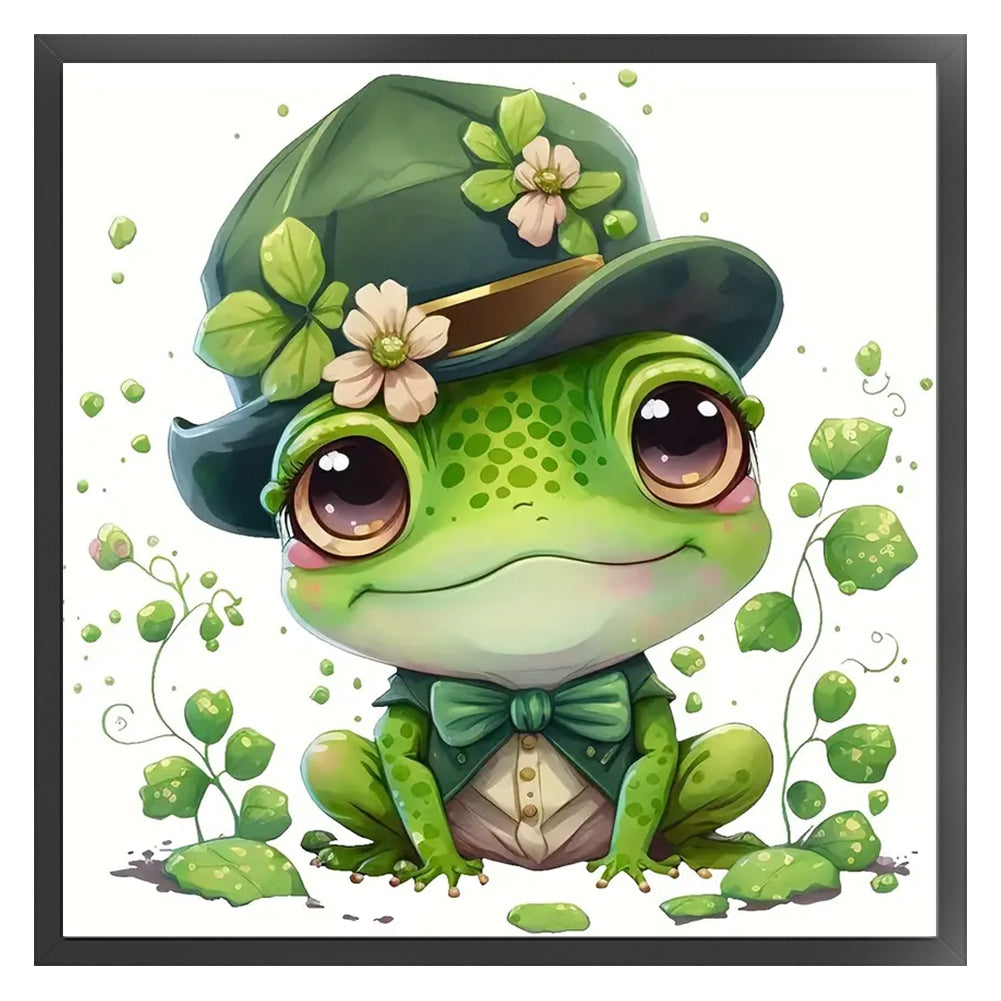 Frog - 11CT Stamped Cross Stitch 40*40CM