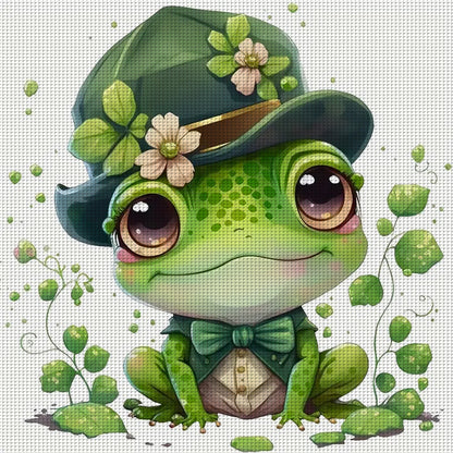 Frog - 11CT Stamped Cross Stitch 40*40CM