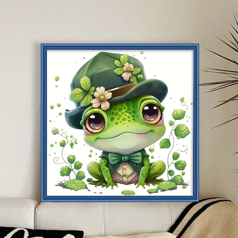 Frog - 11CT Stamped Cross Stitch 40*40CM