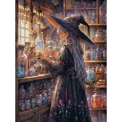 Witch - 11CT Stamped Cross Stitch 50*65CM