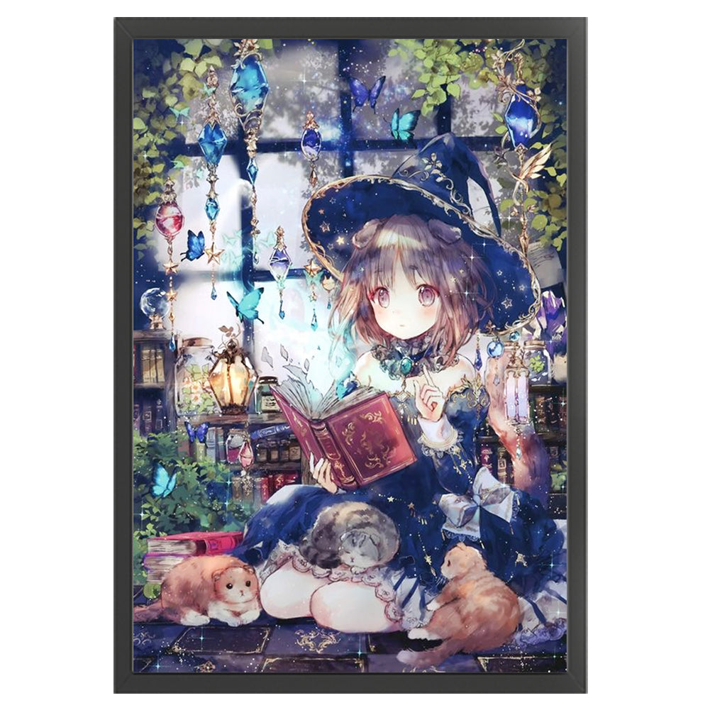 Witch - 11CT Stamped Cross Stitch 50*70CM