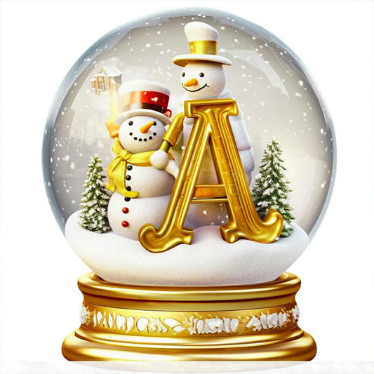 Christmas Alphabet Crystal Ball A - Full Round Drill Diamond Painting 30*30CM