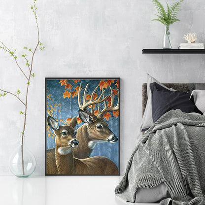 Elk - 11CT Stamped Cross Stitch 40*55CM