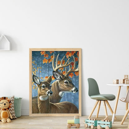 Elk - 11CT Stamped Cross Stitch 40*55CM