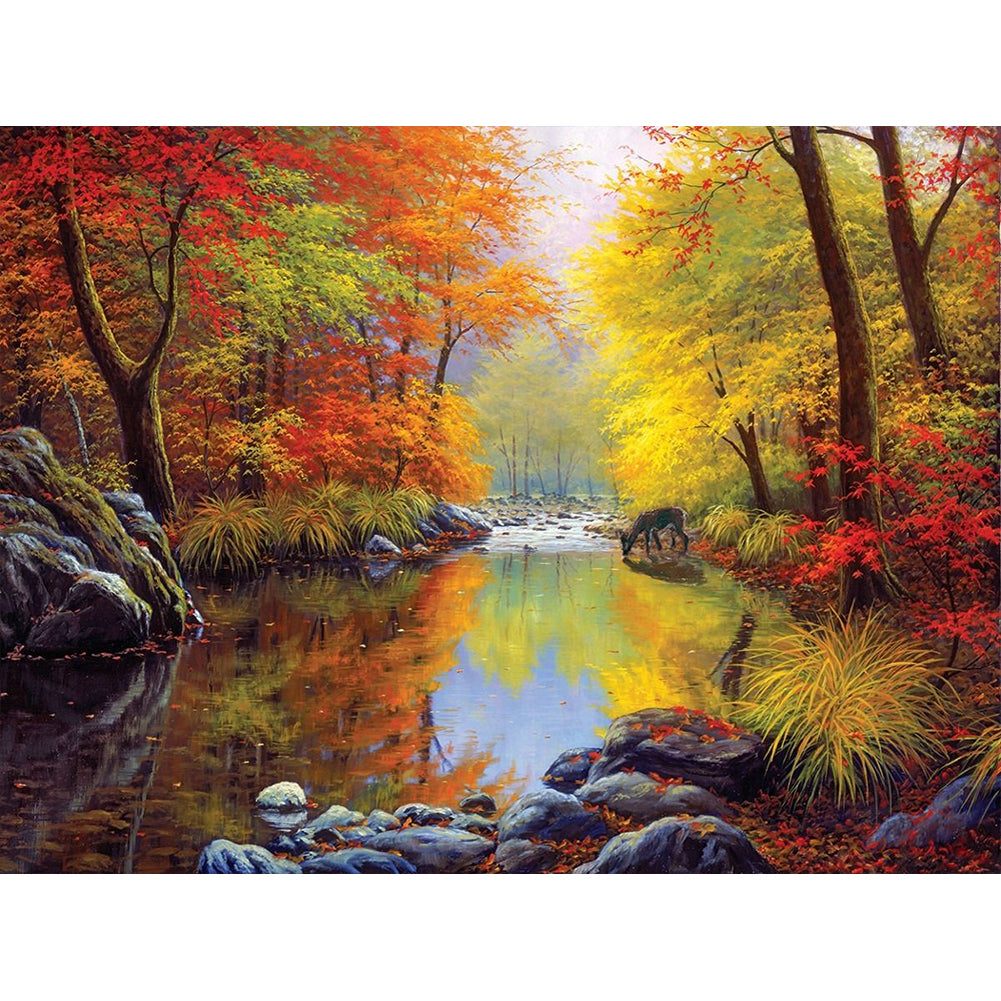 Wild Scenery - Full Round Drill Diamond Painting 40*30CM