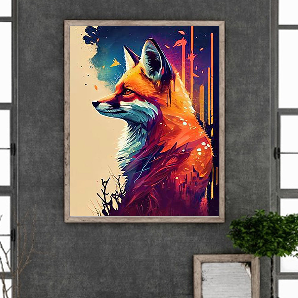 Fox - Full Round Drill Diamond Painting 40*50CM