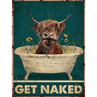 Yak Bathing - 11CT Stamped Cross Stitch 40*55CM