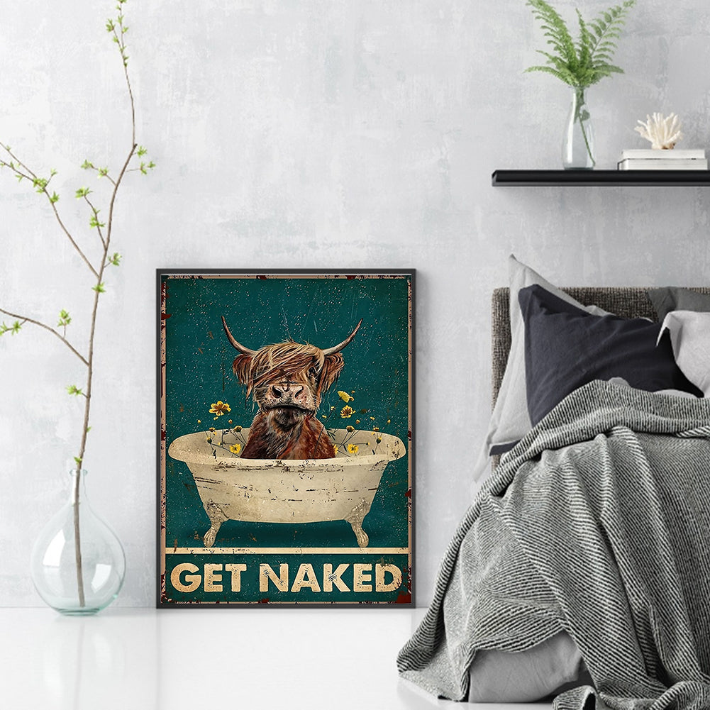 Yak Bathing - 11CT Stamped Cross Stitch 40*55CM