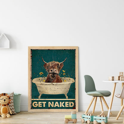 Yak Bathing - 11CT Stamped Cross Stitch 40*55CM