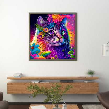 Colorful Cats - 11CT Stamped Cross Stitch 40*40CM