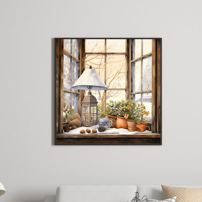 Winter Room - Full Round Drill Diamond Painting 30*30CM