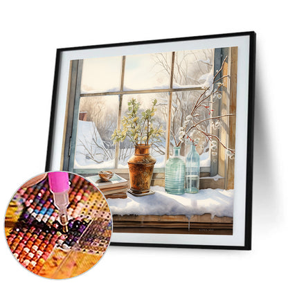Winter Room - Full Round Drill Diamond Painting 30*30CM