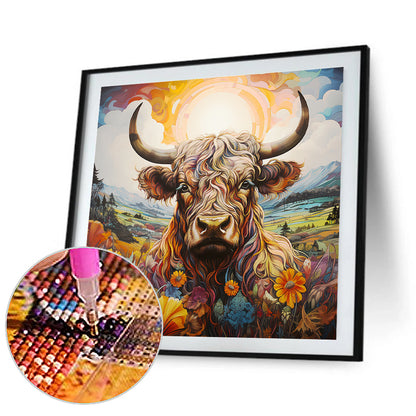 Pastoral Animal Yak - Full Round Drill Diamond Painting 30*30CM