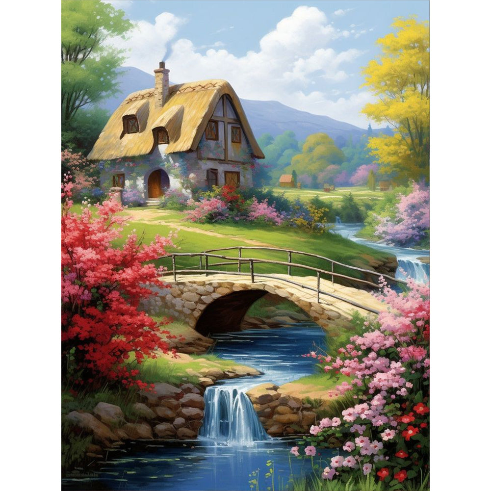 Country Cabin - Full Round Drill Diamond Painting 30*40CM