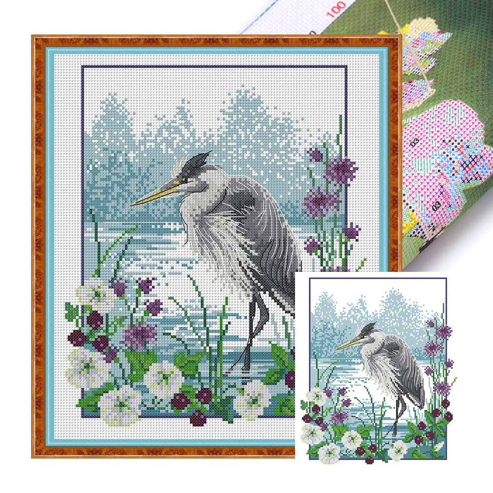 Osprey - 14CT Stamped Cross Stitch 29*32CM(Joy Sunday)