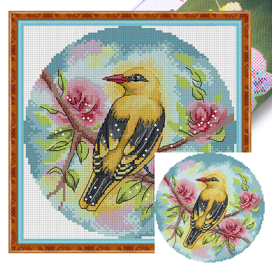 Oriole - 14CT Stamped Cross Stitch 21*21CM(Joy Sunday)