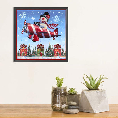 Snowman - Full Square Drill Diamond Painting 30*30CM