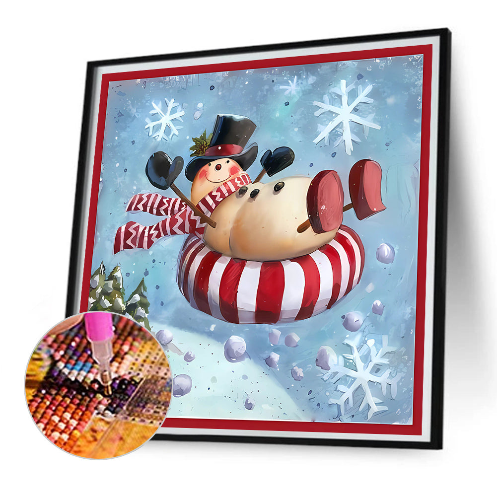 Snowman - Full Square Drill Diamond Painting 30*30CM