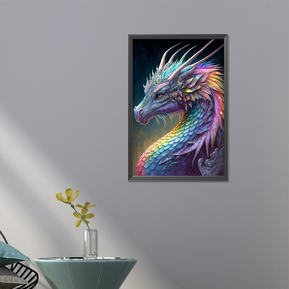 Rainbow Dragon Scale - Full Round Drill Diamond Painting 40*60CM