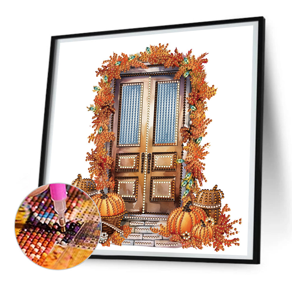 Pumpkin Hut - Special Shaped Drill Diamond Painting 30*30CM