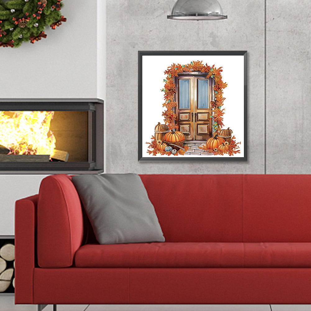 Pumpkin Hut - Special Shaped Drill Diamond Painting 30*30CM