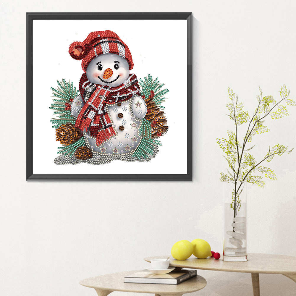 Snowman - Special Shaped Drill Diamond Painting 30*30CM