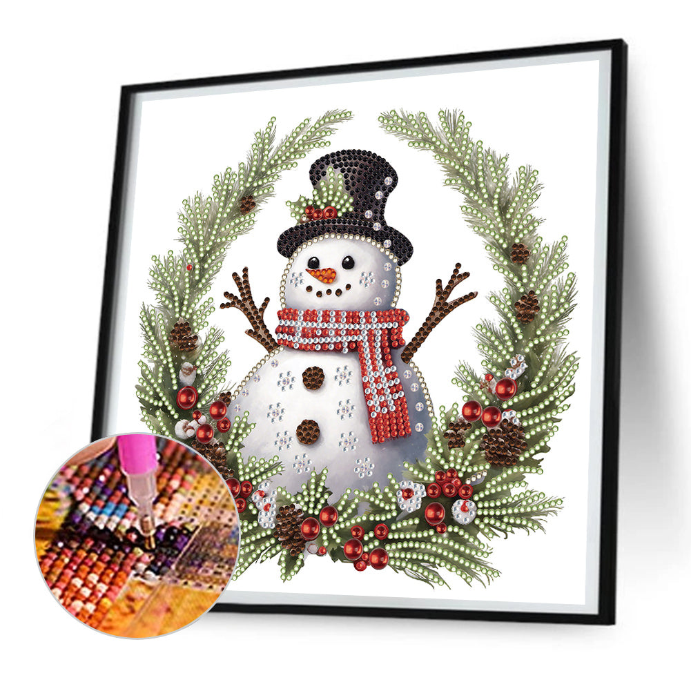 Snowman - Special Shaped Drill Diamond Painting 30*30CM