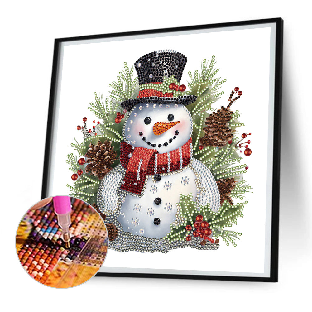 Snowman - Special Shaped Drill Diamond Painting 30*30CM