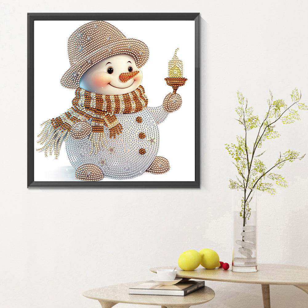 Christmas Snowman - Special Shaped Drill Diamond Painting 30*30CM