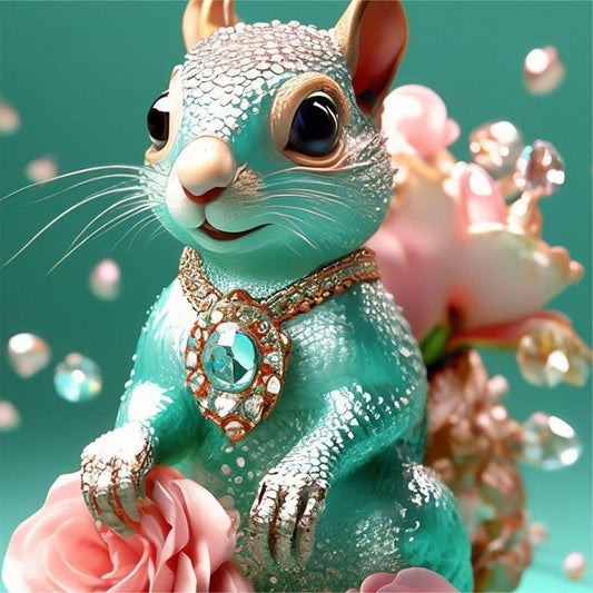 Diamond Squirrel - Full Round Drill Diamond Painting 30*30CM