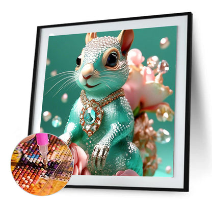 Diamond Squirrel - Full Round Drill Diamond Painting 30*30CM