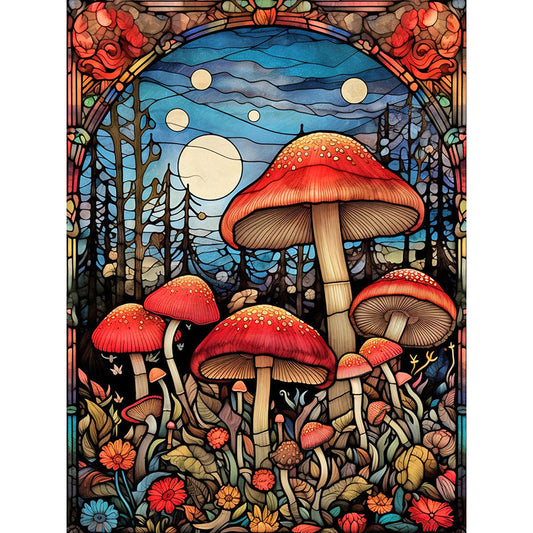 Mushroom - Full Round Drill Diamond Painting 30*40CM