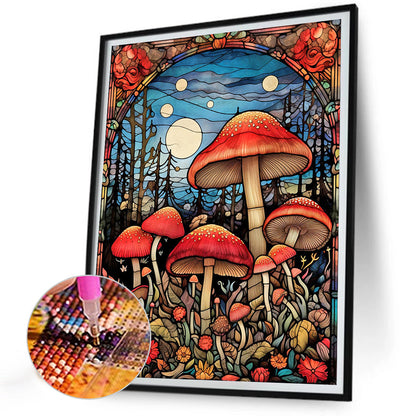 Mushroom - Full Round Drill Diamond Painting 30*40CM