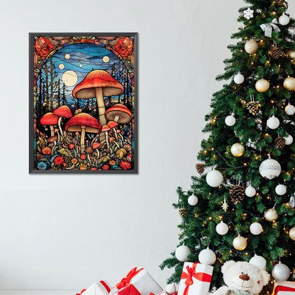 Mushroom - Full Round Drill Diamond Painting 30*40CM