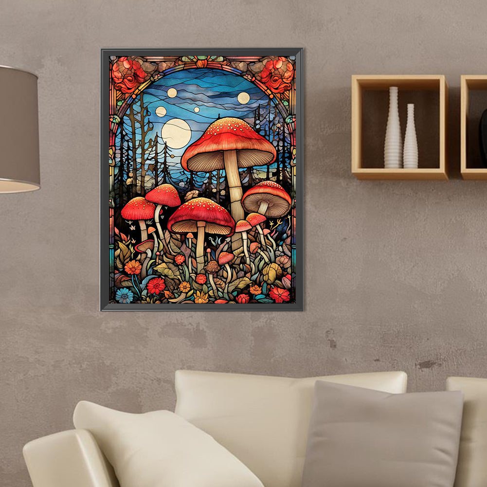 Mushroom - Full Round Drill Diamond Painting 30*40CM