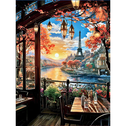 Landscape - Full Round Drill Diamond Painting 30*40CM