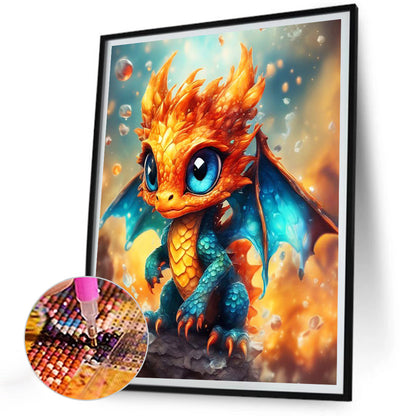 Little Dinosaur - Full Round Drill Diamond Painting 30*40CM