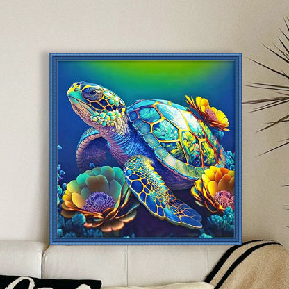 Sea Turtle - 11CT Stamped Cross Stitch 40*40CM