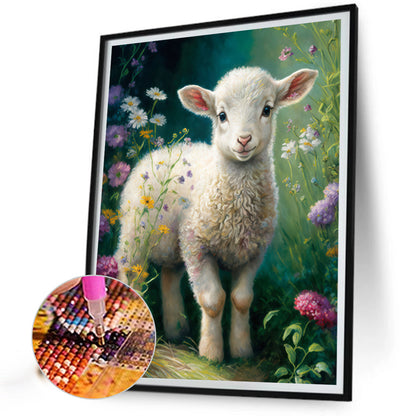 Lamb - Full Round Drill Diamond Painting 40*50CM