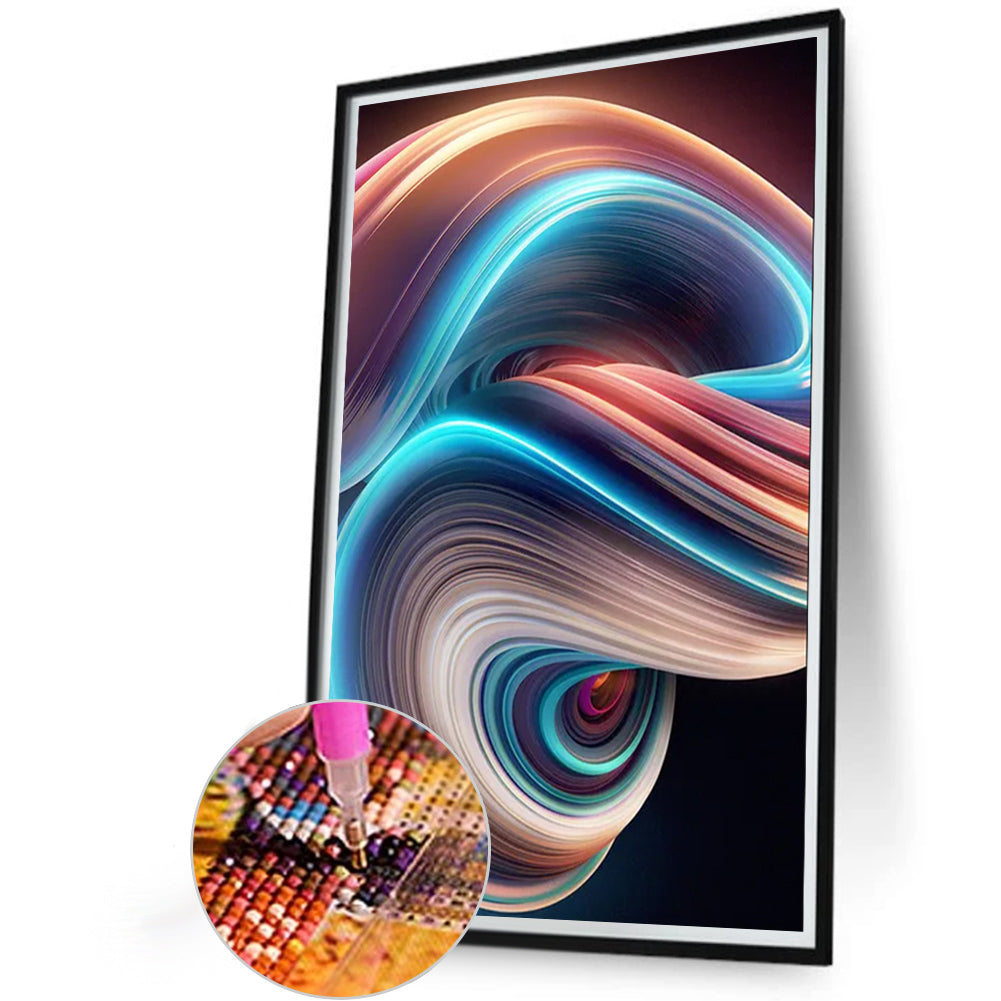 Neon Spiral - Full Round Drill Diamond Painting 40*60CM