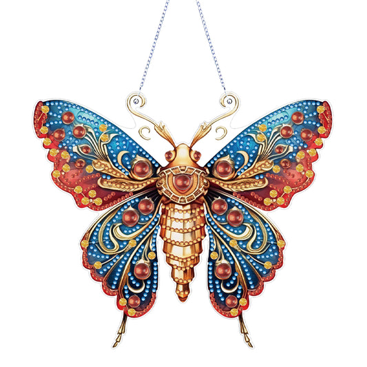 Acrylic Special Shape Diamond Painting Hanging Sign (Butterfly #6)