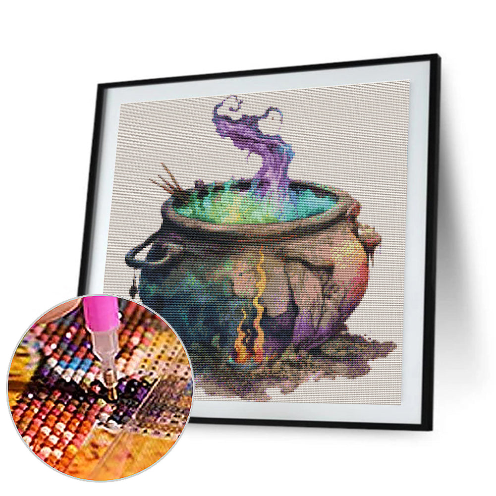 Potion Cauldron Draw - Full Round Drill Diamond Painting 40*40CM