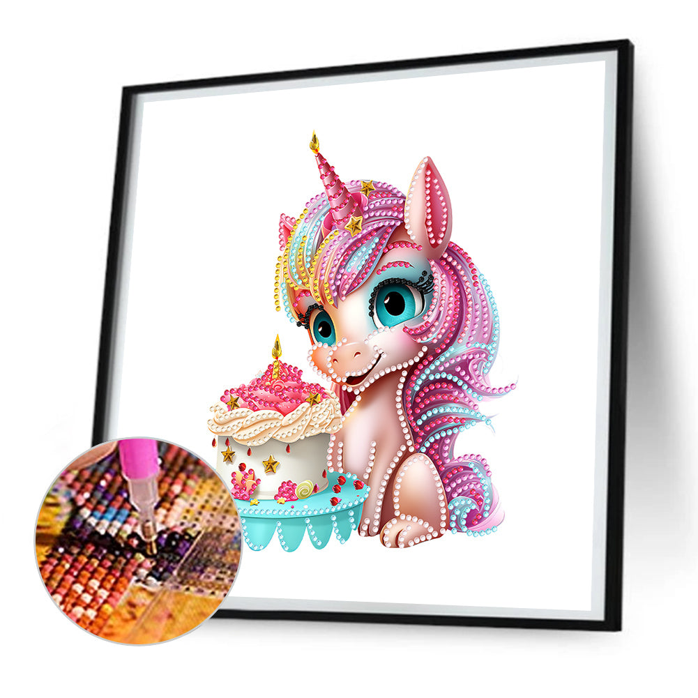 Unicorn - Special Shaped Drill Diamond Painting 30*30CM