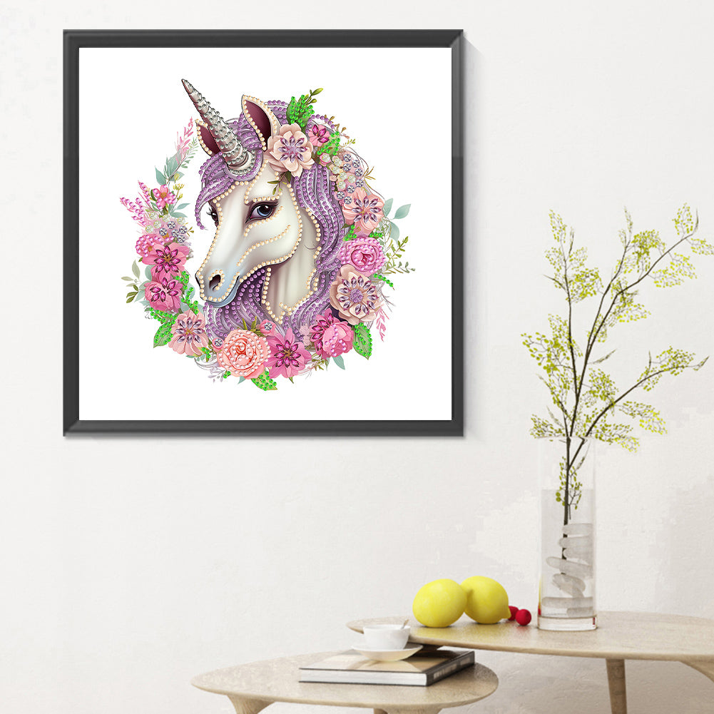 Unicorn - Special Shaped Drill Diamond Painting 30*30CM