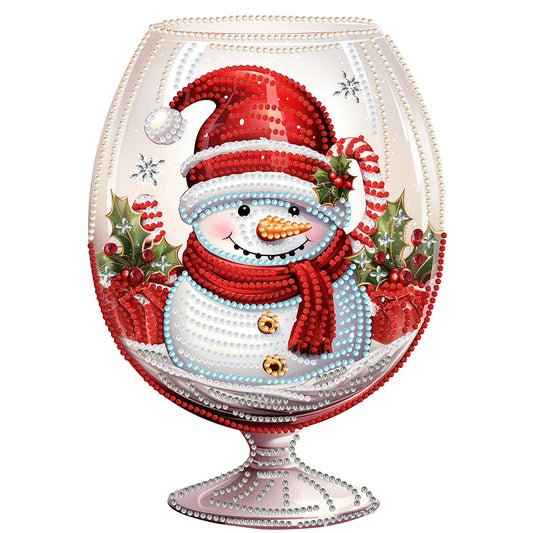 Christmas Water Cup Snowman - Special Shaped Drill Diamond Painting 30*30CM