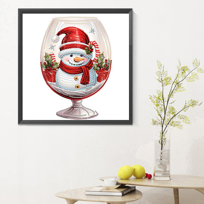 Christmas Water Cup Snowman - Special Shaped Drill Diamond Painting 30*30CM