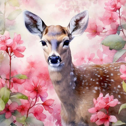 Deer - Full Round Drill Diamond Painting 30*30CM